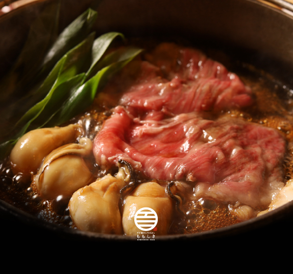 ももしき　大和牛と広島牡蠣の上すき焼き